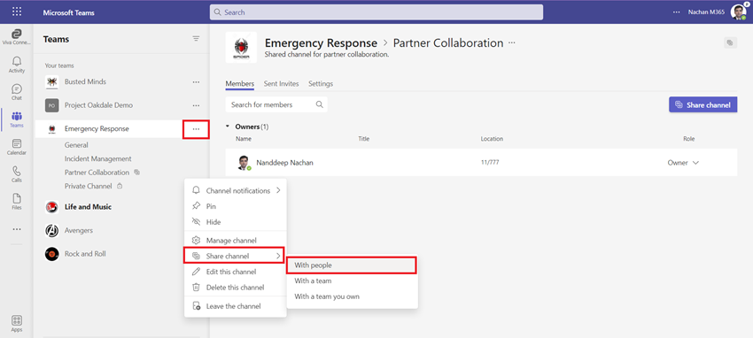 Overview of Shared Channels in MS Teams